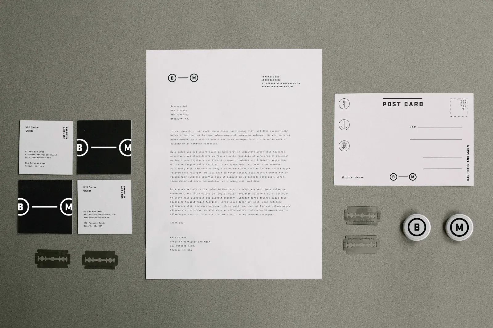 Barrister and Mann stationery system