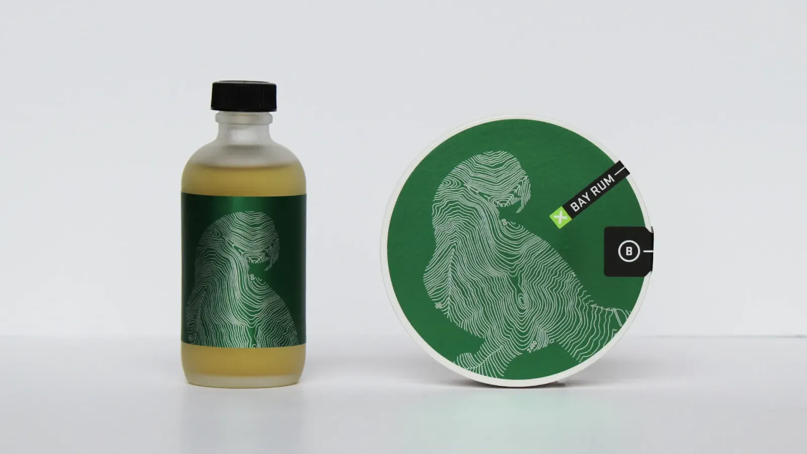 Bay Rum — bottle and tin