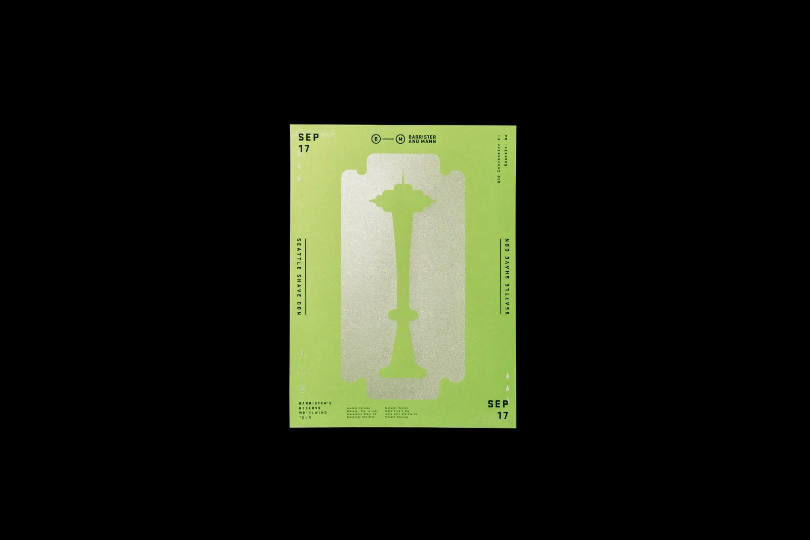 Seattle Shave Con poster