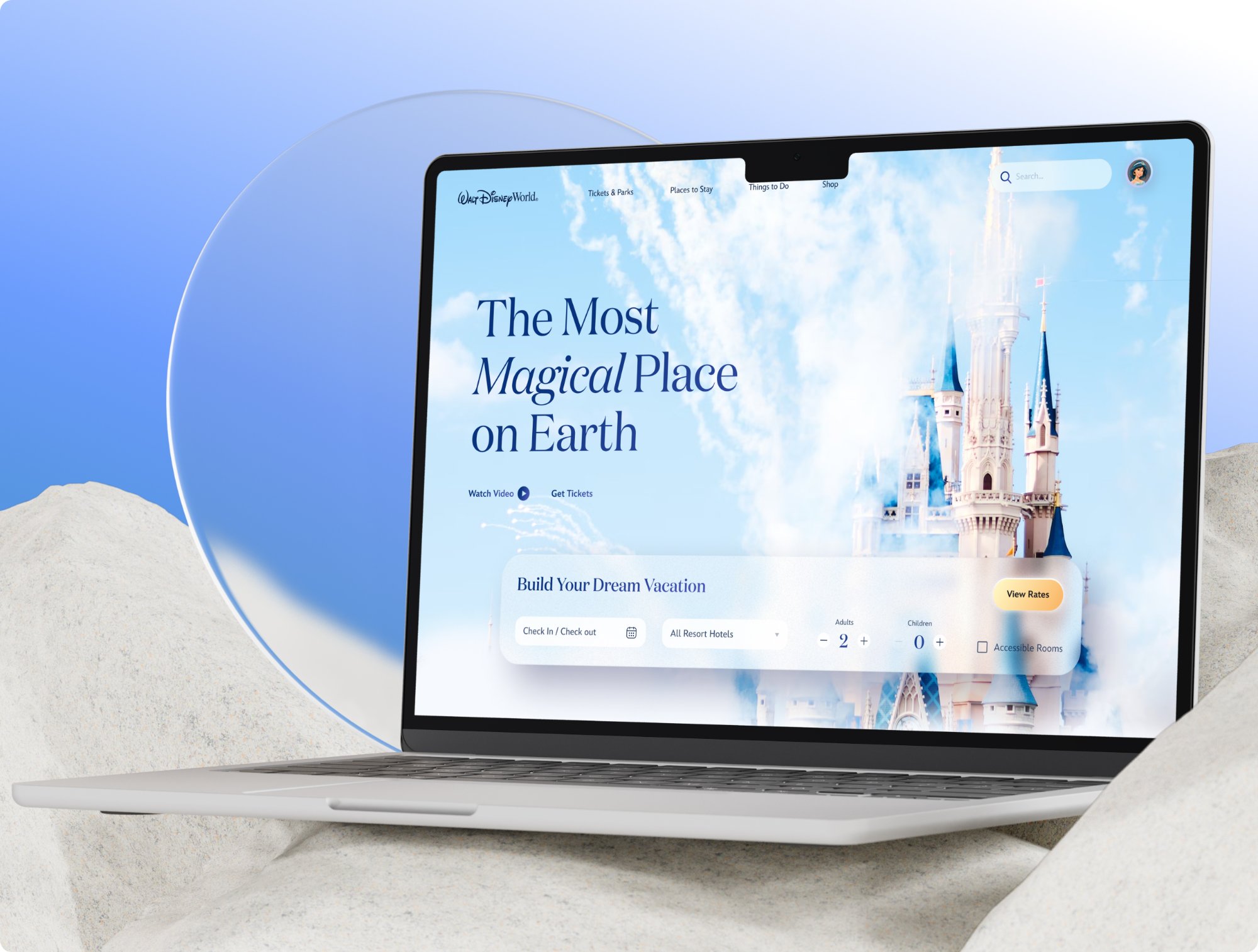 Disney Parks desktop experience